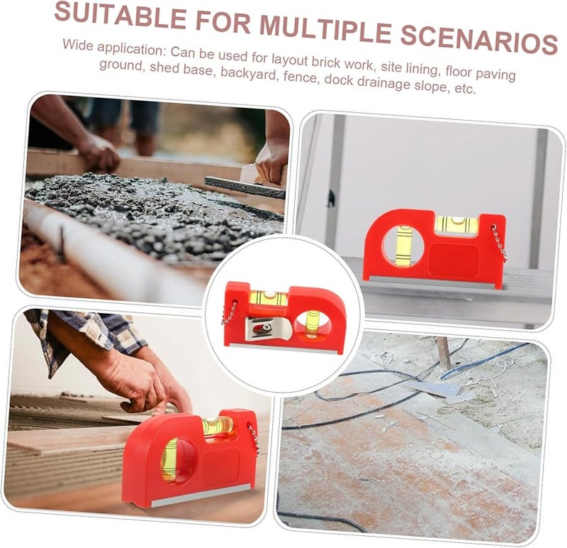 Red Bubble Level Tool Wide Application for Construction and Building - Image 5